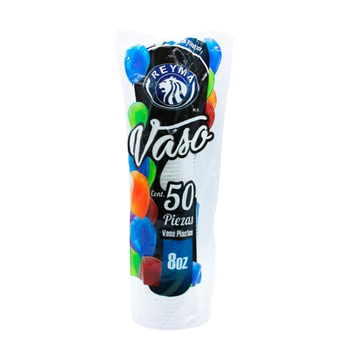 Vaso Plastico 8oz 50U
