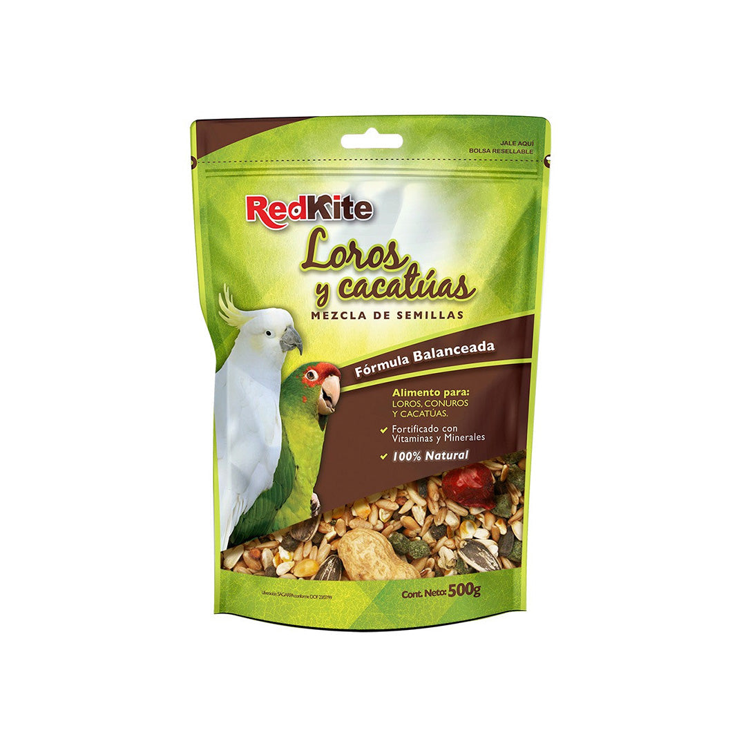 MEZCLA DE SEMILLAS P/LOROS Y CACATUAS 500G FL4013