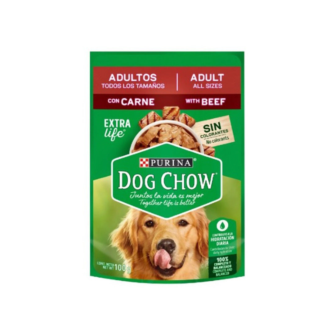 DOG CHOW POUCH ADULTO CARNE 100g